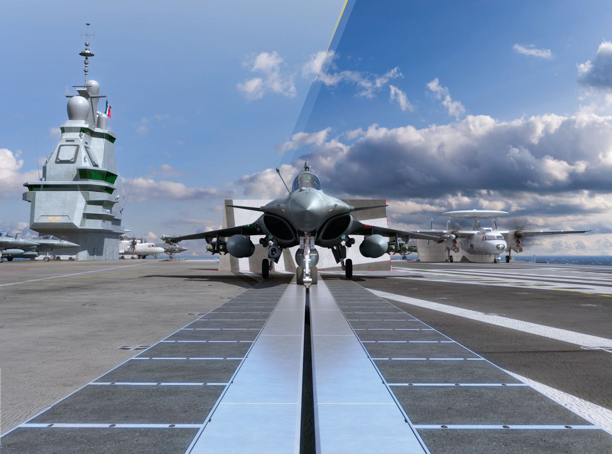 porte-avions catapultes électromagnétiques emals